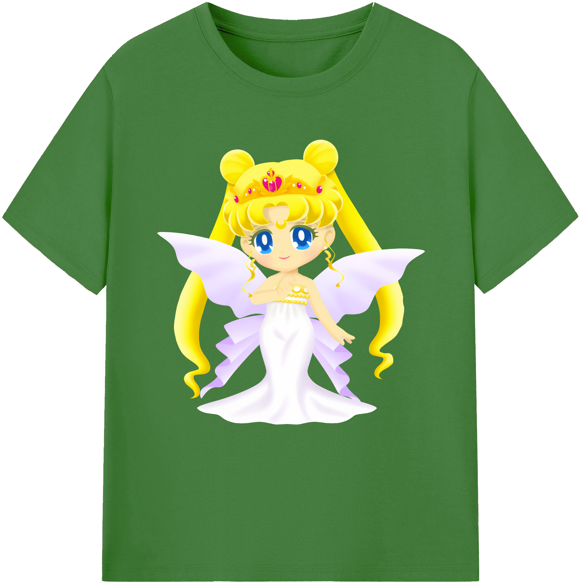 （画像用） 美少女戦士セーラームーン 愛野 美奈子 あいの みなこ Sailor Moon Aino Minako レディースカジュアルプリントTシャツ（綿100％）
